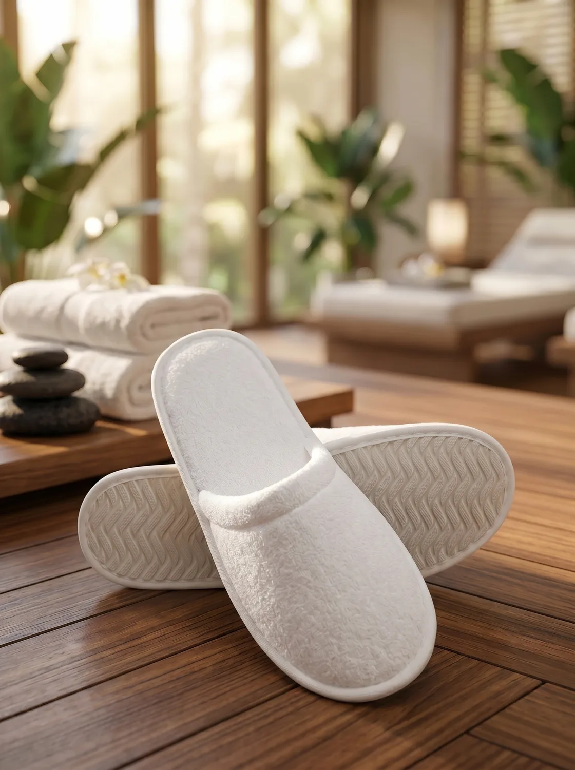 Recycled Cotton-Frottee Slipper